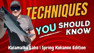 Trolling micro hootchies for BIG spring Kokanee #fishing #kokanee #fishingtips