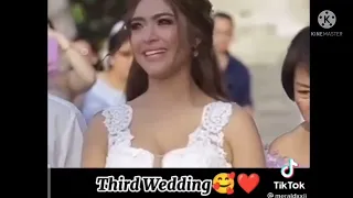 Three times Wedding at Three times din Iniyakan ni Groom si Bangs Valerie Bangs Garcia