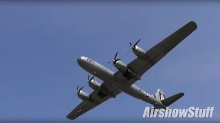 Amazing B-29 Superfortress Takeoff - Right Overhead!