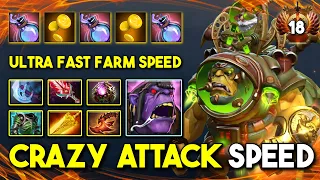 CRAZY ATTACK SPEED HARD CARRY Alchemist Max Slotted Item Build With Fast Farm Like A Machine DotA 2