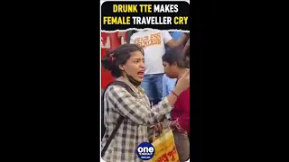 Drunk TTE harasses a female traveller at KJM Railway Station, Bengaluru | Oneindia News