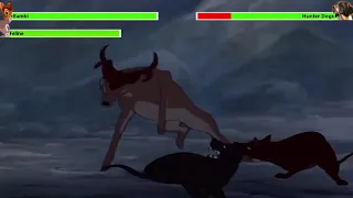 Bambi (1942) Dog Chase with healthbars