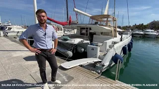 Salina 48 EVOLUTION - FOUNTAINE PAJOT - Catamaran d'occasion disponible à la vente - Visite à bord