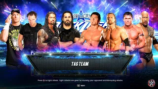 The Shield + John Cena vs. Evolution + The Rock | WWE 2K23 | Ultra Realistic Graphics | RTX 4090 4K