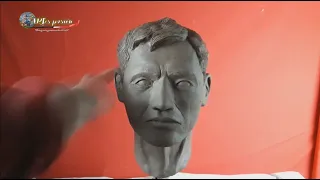 MODELADO DE BUSTO EN ARCILLA / Como realizar canon  del rostro humano en arcilla