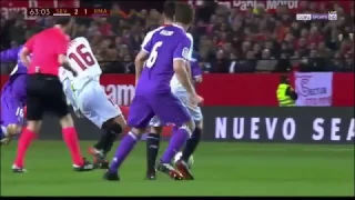 real madrid vs sevilla (3-3) 12/01/2017 full match (2nd half)