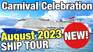 Carnival Celebration Cruise Ship New August 2023 Full Ship Tour Travel Vlog
