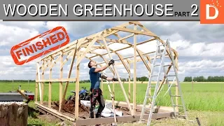 Wooden frame greenhouse