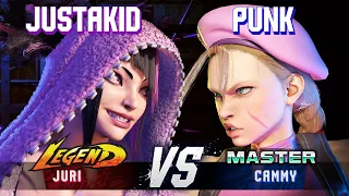 SF6 ▰ JUSTAKID (Juri) vs PUNK (Cammy) ▰ High Level Gameplay