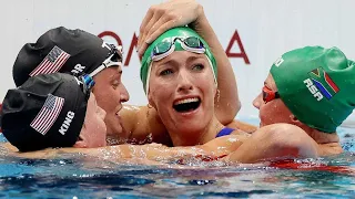 Tatjana Schoenmaker wins the SA's 1st gold in the women’s 200m breaststroke with a new world record