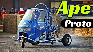 CRAZY Ape Proto Race!!! +100 hp, 600cc Motorbike Engine Swap from Honda & Kawasaki!!! - Loris Rosati