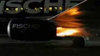 737-300 engine startup with some flames.