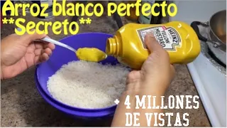 Arroz blanco esponjoso y perfecto **SOLO AGREGA**