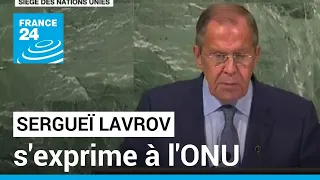 REPLAY - Le ministre des Affaires étrangères russe, Sergueï Lavrov, s'exprime à l'ONU