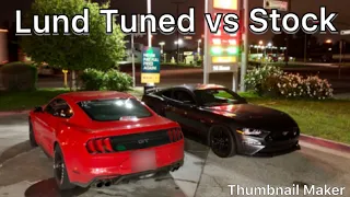 10 speed Mustang Lund Tuned vs Stock 10 speed