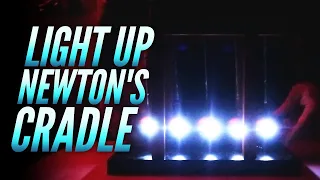 Giant Light Up Newton's Cradle Tricks