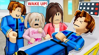 ROBLOX Brookhaven 🏡RP - My Brave POLICE DAD And Poppy Playtime 3 | Bob & Lily