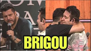 BRUNO BRIGA COM MARRONE AO VIVO EM LIVE E DEPOIS PEDE DESCULPAS !!!