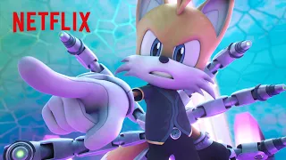 Sonic Battles Against Nine's Army | Sonic Prime | Clip | Netflix Anime