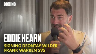 Eddie Hearn On Signing Deontay Wilder, Frank Warren & Haney vs Garcia