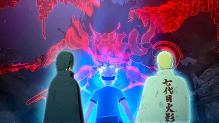 Naruto, Sasuke & Boruto VS Merz Boss Battle (4K 60FPS) - Naruto Storm Connections