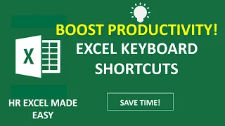 Excel Keyboard Shortcuts To Sky rocket your Productivity | For Professionals (SAVE TIME)