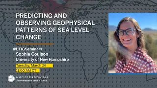 UTIG Special Seminar: Sophie Coulson, University of New Hampshire