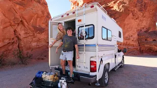Life in the Desert in an Off-Road Truck Camper (RV LIFE)