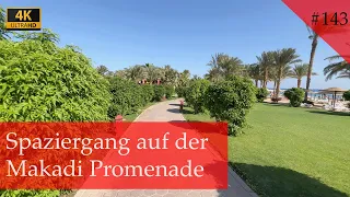 Spaziergang an der großen Strand Promenade (4km) von Makadi Bay | Hurghada 2022 (Vlog #143)