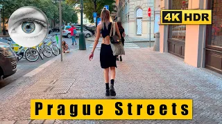 Czech Republic Prague streets 4k walk: Pařížská street - Old Town Square 🇨🇿 HDR ASMR