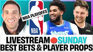 NBA LIVE 🔴 Player Props & Best Bets | Timberwolves Mavericks Game 3 | Sunday May 26