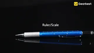 Ballpoint Pen Screwdriver Ruler Spirit Level Multifunction Tool - Gearbest.com