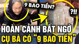 Gia cảnh BẤT NGỜ của cụ bà ăn xin được đồn đại có CÓ 9 BAO TIỀN lẻ | Tin 3 Phút