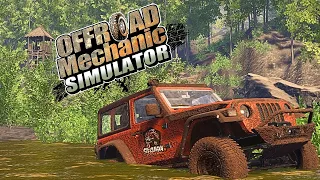 Digging Deeper Into Offroad Mechanic Simulator / Getting Rescued and Finding a NEW Truck! Also Stuck