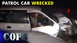 Crashing Into Chaos: Drunk Driver Wrecks Harris County Patrol Car | Cops TV Show