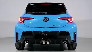 Toyota GR Corolla Blue Flame Circuit Edition - Black side rocker graphic 2024 | Wonderful Sports Car