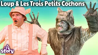 Le Loup & Les Trois Petits Cochons vont Camper - A Story French