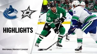 NHL Highlights | Canucks @ Stars 11/19/19