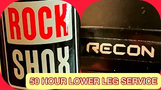 Rockshox recon 50hr lower leg service