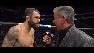 Bruce Buffer gets in Michael Chiesa’s face 💀