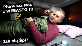 Testuję Spanie w Busie !!! Za oknem Śnieg - Czy będzie mi Zimno? Nowe części zabudowy Kamperowej 769