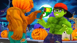 Squid Game vs Tani troll Nick - Scary Teacher 3D Nickhulk in his Halloween dream with Siren Head