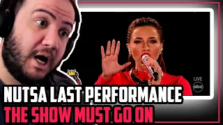 Nutsa LAST PERFORMANCE 😭  - The Show Must Go On | American Idol 2023 Final 12 - TEACHER PAUL REACTS