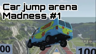 Car jump arena madness #1 - BeamNGdrive car jump arena