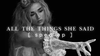 Poppy - All the things she said (sped up)