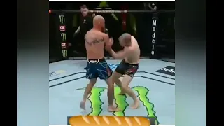 Alex morono knockout cowboy cerrone with right hand power 😧