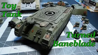 Kitbashing a Baneblade from a $17 toy