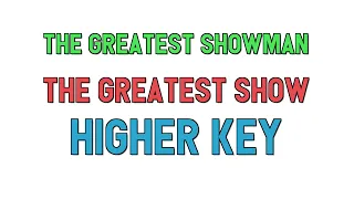 The Greatest Showman (higher key KARAOKE) - The Greatest Show(2 half steps)