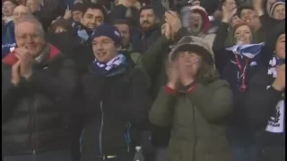 Ecstatic Scottish crowd belt out Flower of Scotland...TWICE! [Scotland vs England '18]