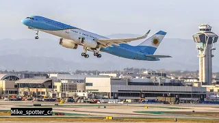 Landing and departures at LAX - Los Angeles 2024